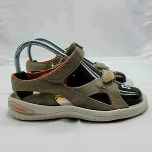 Columbia Mens Adjustable Outdoor Hike Shoe Techsun Sandals Gray & Brown Size 5